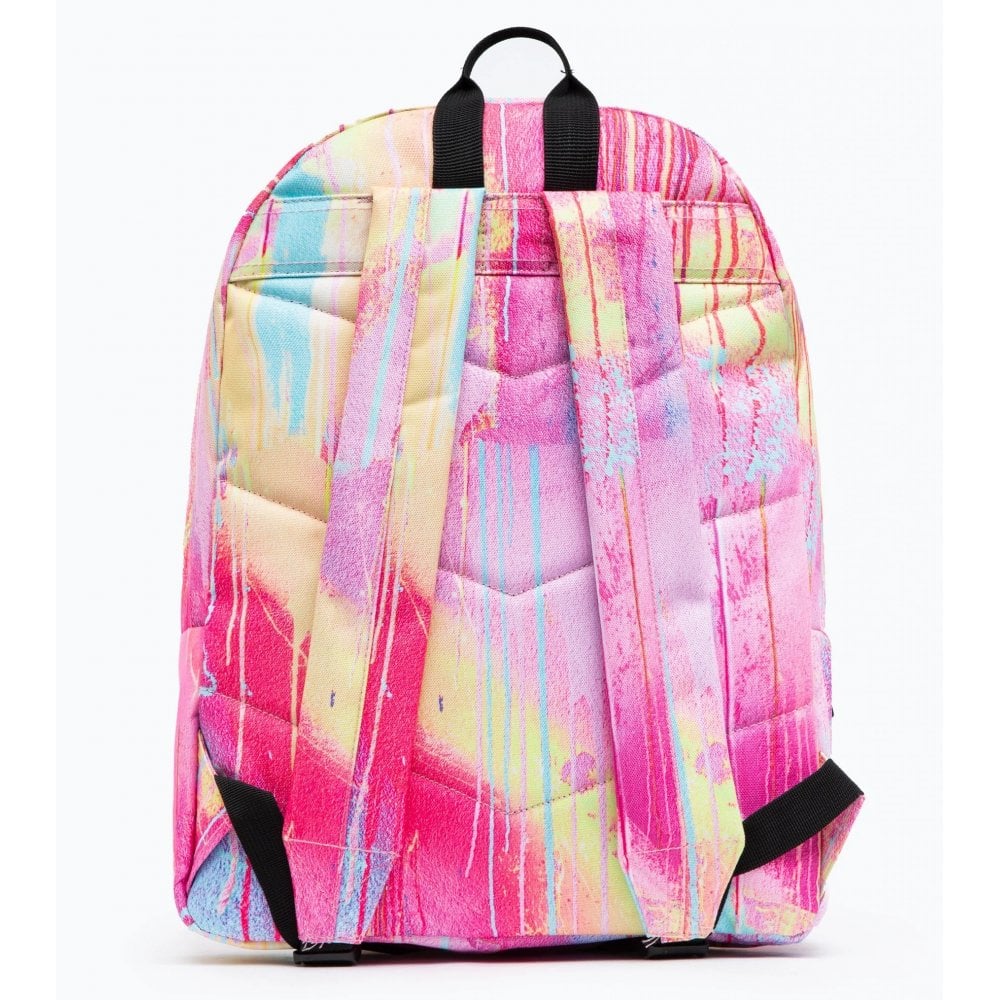 Hype Pink Drips Backpack Meet the HYPE. Purple & Pink Drip Backpack, part  of the HYPE. 2022 Back to School collection. Designed in our standard  backpack shape in an all-over pink and