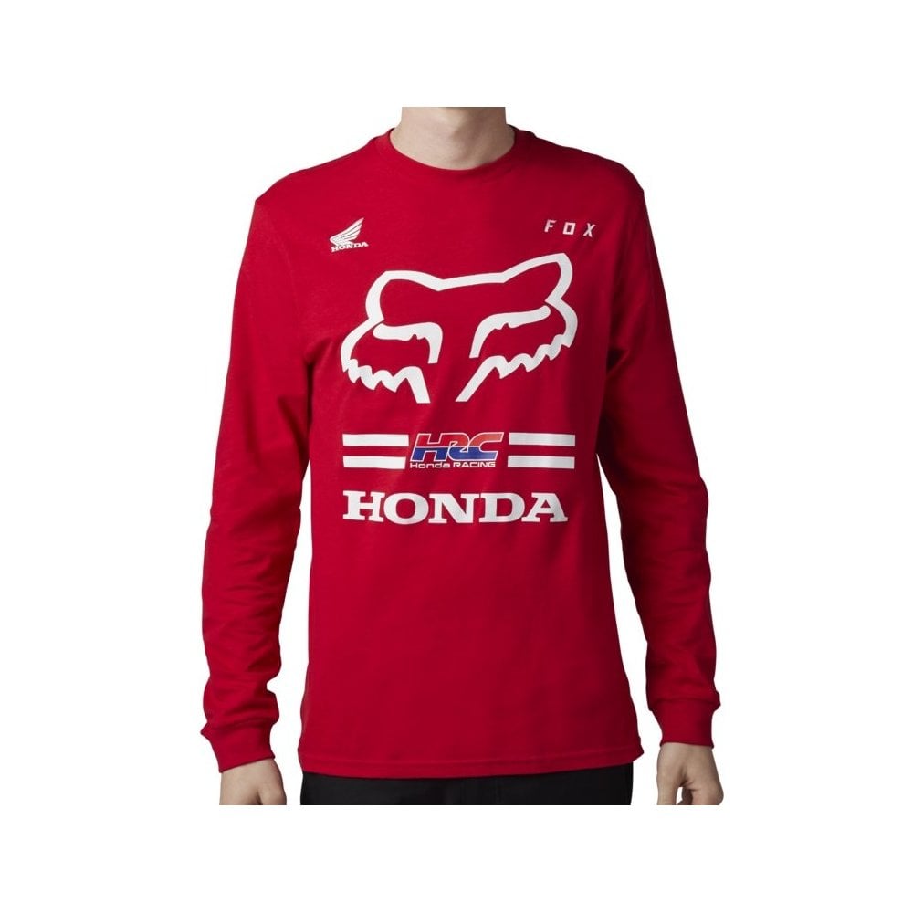 Fox X Honda Long Sleeve Premium Tee Flame Red